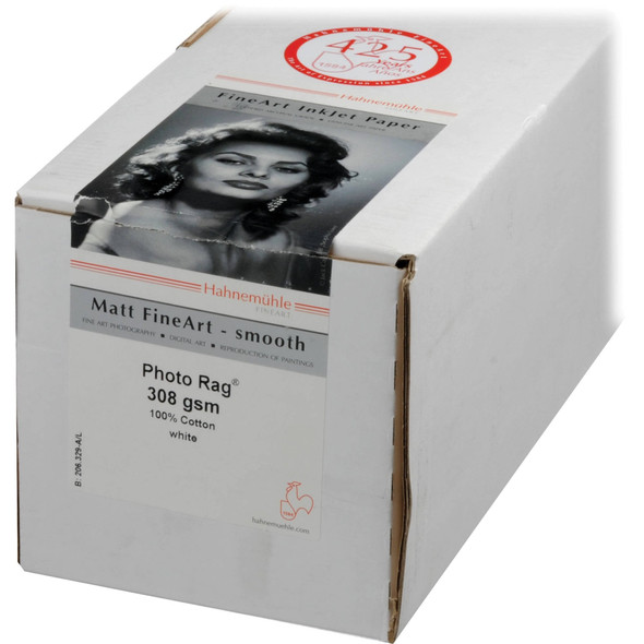 Hahnemühle Digital FineArt Photo Rag 308 g/m² Paper, 44" Roll, 1118 mm x 12 m, White