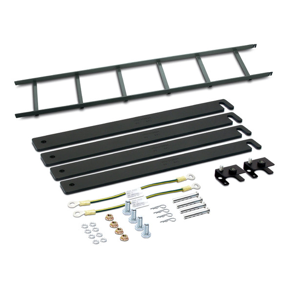 APC NetShelter Power Cable Ladder with Ladder Attachment Kit, 12" (305 mm), Black - AR8165ABLK
