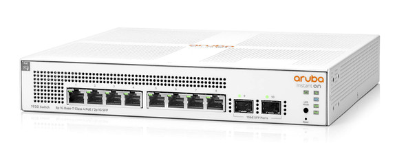 HPE Networking Instant On 1930 8-Port Gigabit PoE Smart Managed Switch, 2x SFP, 124W, UK Cord - JL681A – image 2