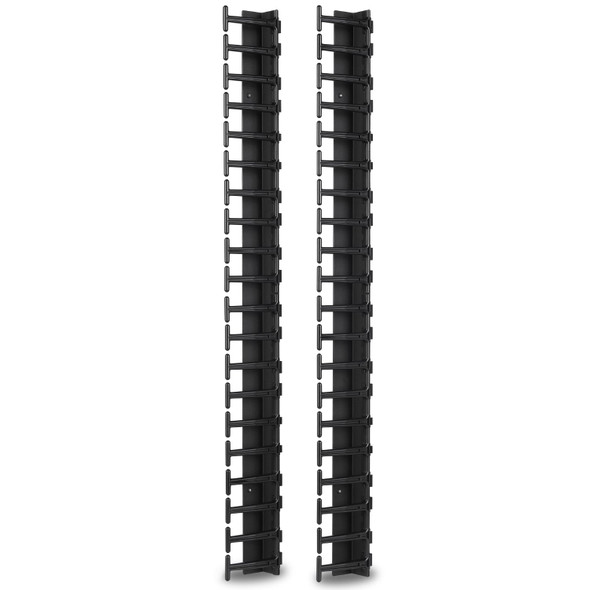 APC NetShelter Vertical Cable Manager for SX 42U 600mm Wide Racks, Set of 2, Black - AR7721