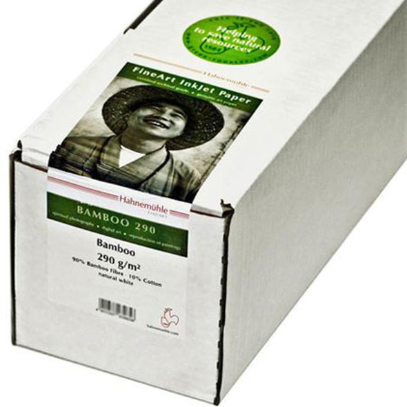 Hahnemühle Digital FineArt Bamboo Inkjet Paper Roll, 290gsm, 610mm x 12m, Natural White