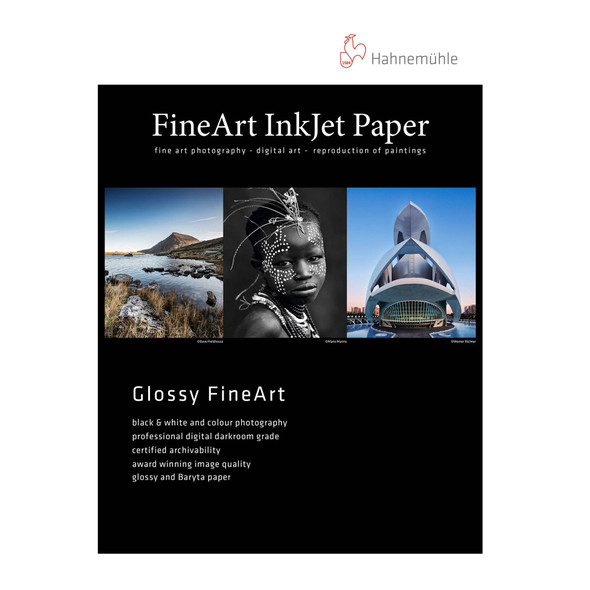 Hahnemühle Photo Rag Baryta 315gsm Digital FineArt Paper, Panorama 210 x 594mm, White, 25 Sheets