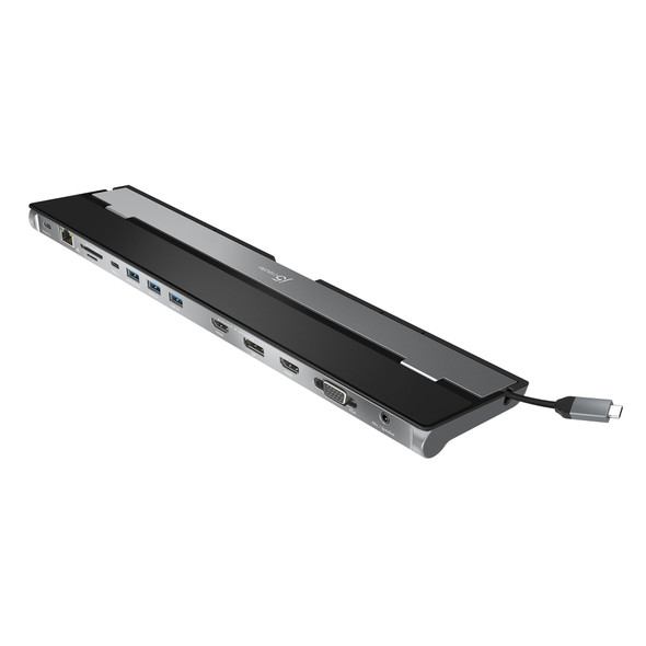 j5create JCD543 USB-C Triple Display Docking Station 100W PD 4K HDMI DisplayPort - JCD543-N