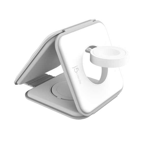 j5create Qi2 3-in-1 Magnetic Travel Wireless Charging Station 15W - JUPW3215W-N – image 2