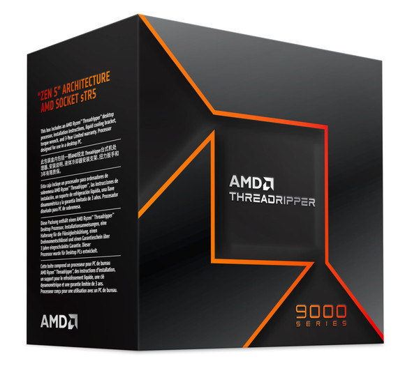 AMD Ryzen Threadripper 9970X Processor, 32 Cores, 5.4 GHz, Socket sTR5 - 100-000001594 - Tray (CPU Only, No Box or Cooler) – image 2