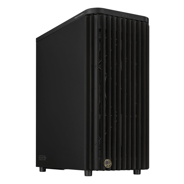 ASUS ProArt PA401 Wood Edition ATX Tower PC Case, Ash Wood Front, 2x 160mm Fans, Metal Panel, Black - 90DC00M0-B39010