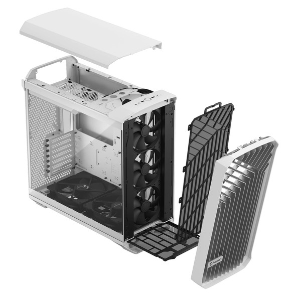 Fractal Design Torrent RGB E-ATX Mid Tower PC Case, Tempered Glass, 5x PWM Fans incl. 2x 180mm ARGB, White - FD-C-TOR1A-07 – image 2