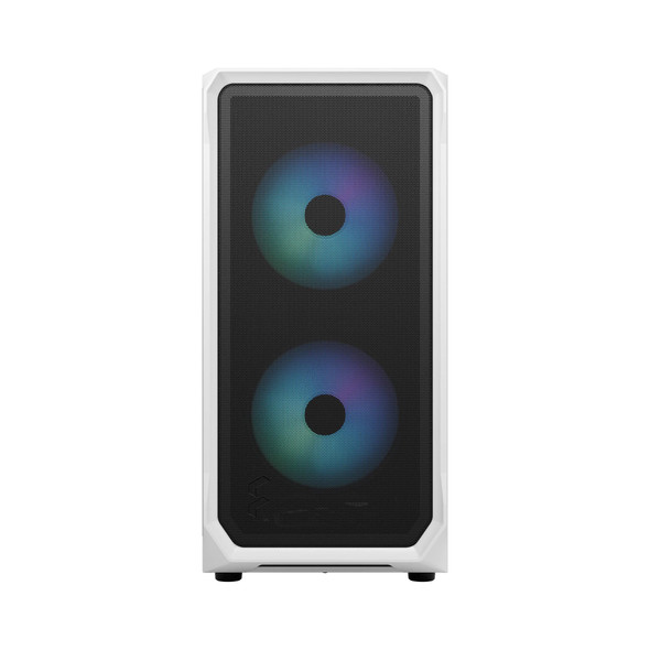 Fractal Design Focus 2 RGB ATX PC Case, Clear Tint Tempered Glass, 2x 140mm Aspect RGB Fans, White - FD-C-FOC2A-04 – image 2