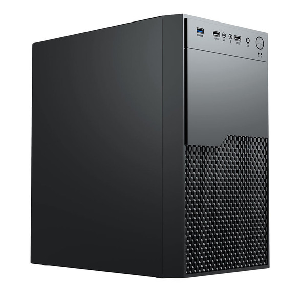 Vida Enterprise-M Micro-ATX Office PC Case, USB 3.2 Gen 1 Port, Black - ENTERPRISE-M – image 2