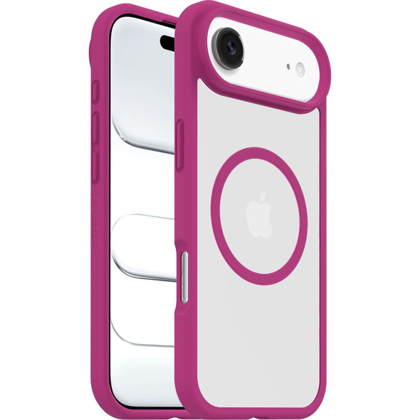 OtterBox React Series MagSafe Case for iPhone Air, Slim Drop Protection, Clear/Pink - 77-98614