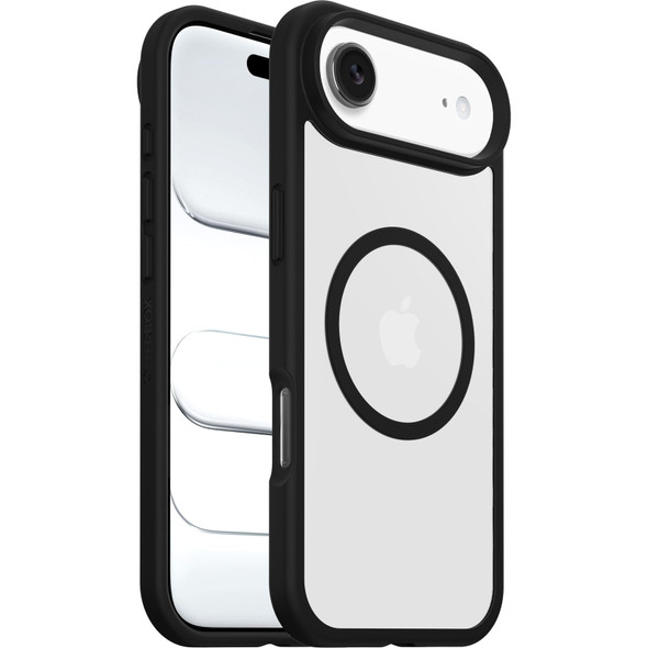 OtterBox React Series MagSafe Case for iPhone Air, Slim Drop Protection, Clear/Black - 77-98611