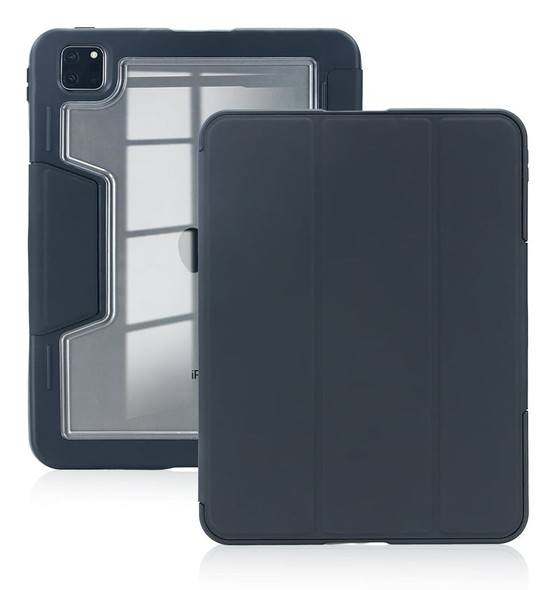 DEQSTER Rugged Case RT2 for iPad Pro 13" (M4, 2024), Folio with Stand and Pen Loop, Black - 40-2000071