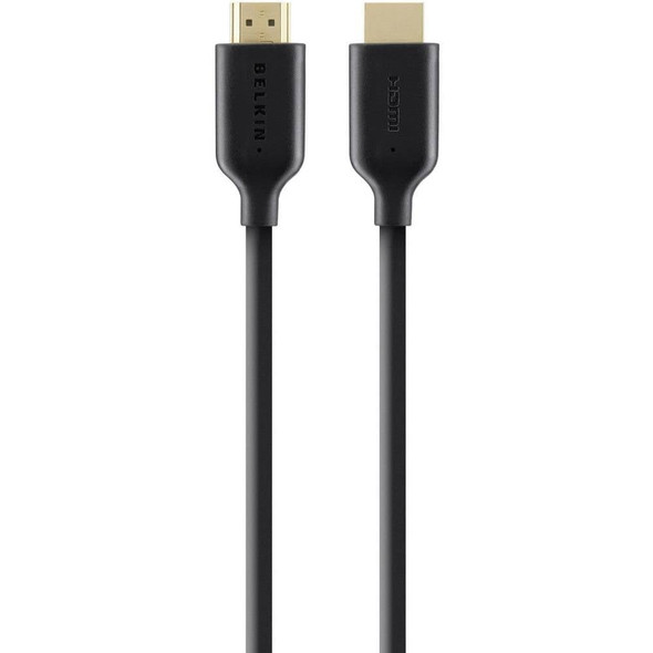 Belkin High Speed HDMI Cable with Ethernet, 5m, Gold-Plated Connectors, 1080p, Black - F3Y021BT5M