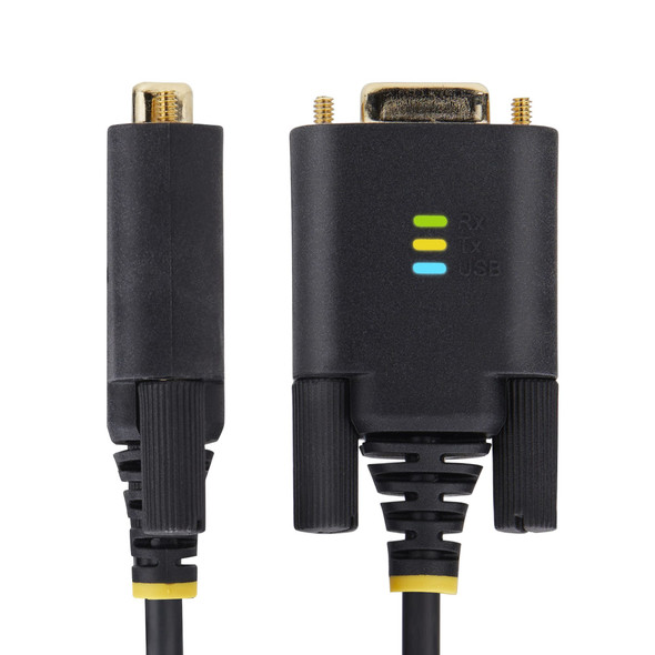 StarTech.com 1m USB to Null Modem RS232 Serial Adapter Cable, DB9, FTDI, COM Retention - 1P3FFCNBUSBSRL – image 2