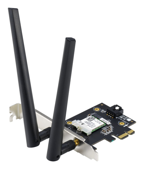 ASUS PCE-AX1800 Wi-Fi 6 PCIe Adapter, Bluetooth 5.2, AX1800, OFDMA/MU-MIMO, WPA3 - 90IG07A0-MO0B00