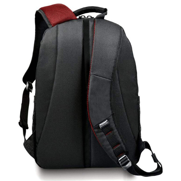 Port Designs Houston Padded Laptop Backpack for up to 17.3" Laptops, Tablet Pocket, Black - 110276