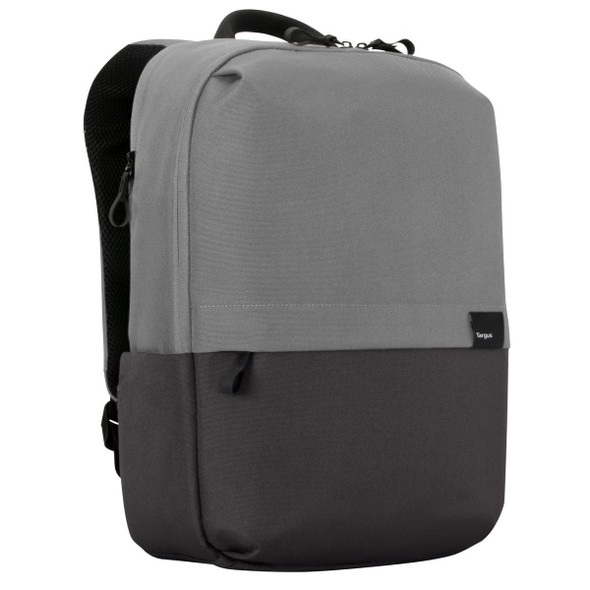 Targus Sagano EcoSmart Commuter Backpack for 15.6" Laptops, Rain Cover, Black/Grey - TBB635GL