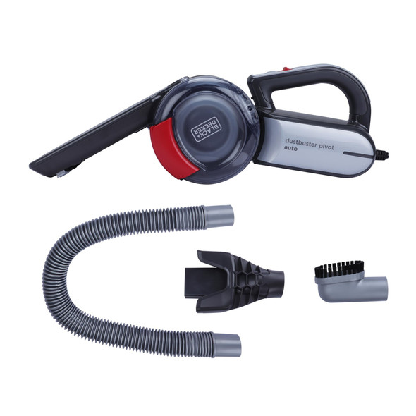 BLACK+DECKER 12V Dustbuster Pivot Car Vacuum, 5m Cable, 200° Pivoting Nose - PV1200AV-XJ