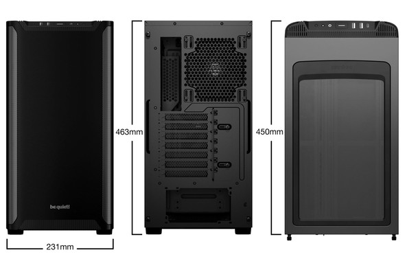 be quiet! Pure Base 501 ATX Midi Tower Case, 2x Pure Wings 3 140mm Fans, USB-C, Black - BG073 – image 2