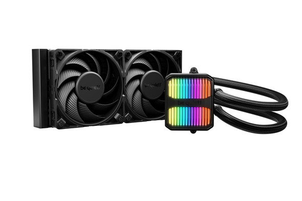 be quiet! Silent Loop 3 240mm AIO CPU Liquid Cooler, 2x Silent Wings 4 120mm Fans, ARGB, Black - BW024