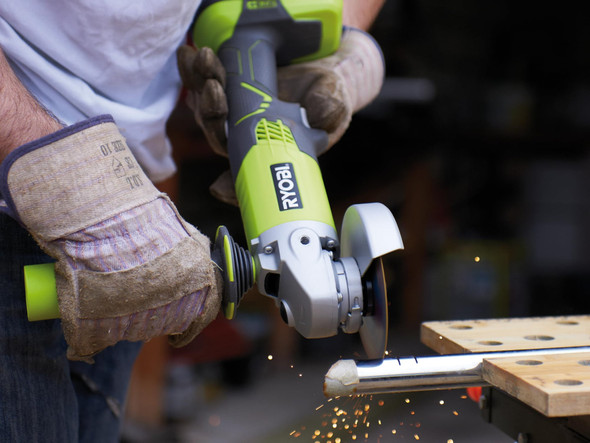 RYOBI 18V ONE+ Cordless Angle Grinder, Tool-Less Guard, 3-Position Handle (Battery & Charger Not Included) - R18AG-0 – image 2