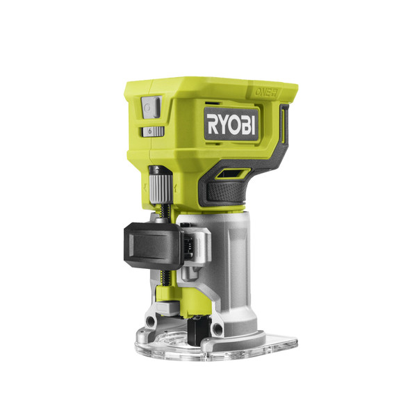 RYOBI 18V ONE+ Cordless 1/4" Trim Router, Micro Depth Adjustment, LED Light (Battery & Charger Not Included) - RTR18-0