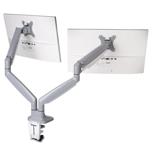 Kensington SmartFit One-Touch Height-Adjustable Dual Monitor Arm, 13-34", Up to 9kg, Grey - K55471EU