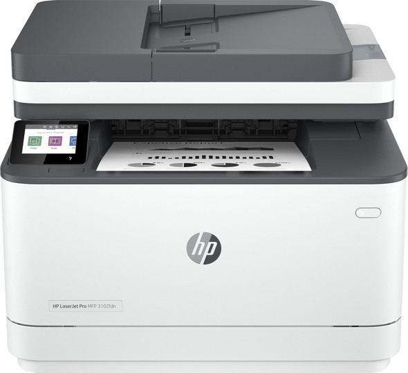 HP LaserJet Pro MFP 3102fdn Mono Laser All-in-One, Print/Copy/Scan/Fax, Duplex, 33ppm - 3G629F#B19