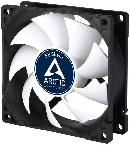 Arctic F8 Silent, Ultra-Quiet 80mm PC Case Cooling 3-pin