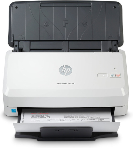 HP ScanJet Pro 3000 s4 Sheet-fed Document Scanner, A4, 600 dpi, 40ppm Duplex - 6FW07A#B19