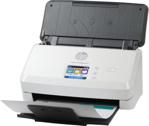HP ScanJet Pro N4000 snw1 Sheet-fed Document Scanner, A4, 600 dpi, 40ppm Duplex, Touchscreen - 6FW08A#B19 – image 2