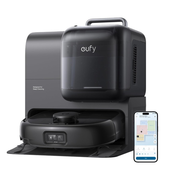 eufy E28 Omni Robot Vacuum & Mop with Portable Deep Cleaner, 20,000 Pa Suction, All-in-One Station - T2352V11