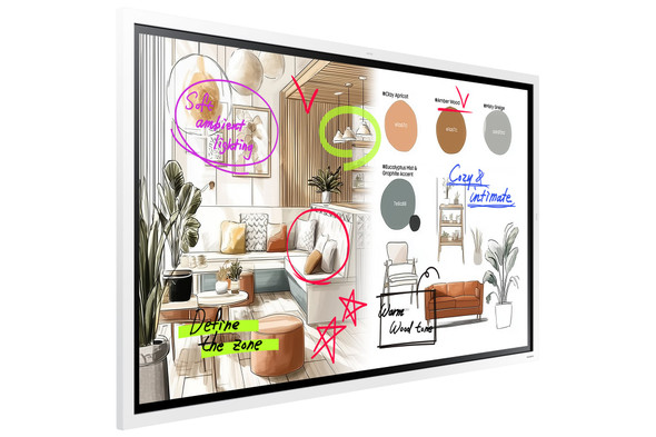 Samsung The Flip 55" WMFX 4K UHD Interactive Display, Touchscreen, Samsung Knox - LH55WMFWBGCXEN – image 2