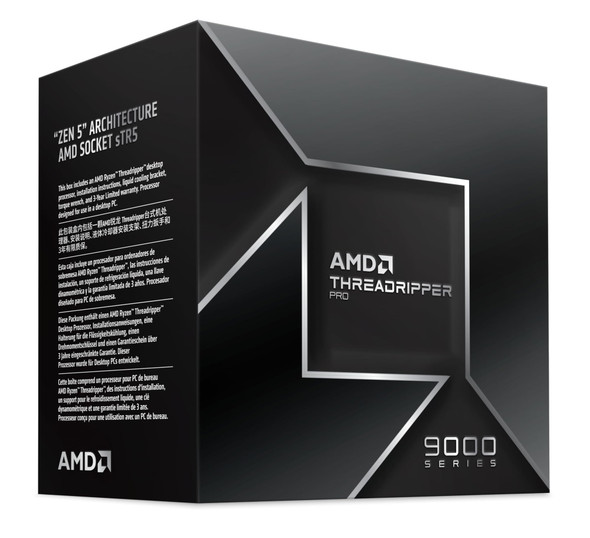 AMD Ryzen Threadripper PRO 9995WX Processor, 96 Cores, Up to 5.4GHz, 480MB Cache, sTR5, 350W - 100-100001361WF – image 2