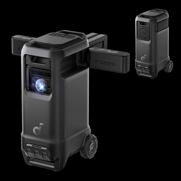 soundcore Nebula X1 Pro 4K Triple Laser Projector, 3,500 ANSI Lumens, 400W 7.1.4 Dolby Atmos, Google TV, Black - D21512F1