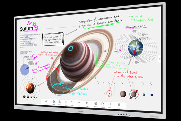 Samsung Flip Pro WM75B 75" 4K Interactive Display, 20-Point Touch, USB-C 65W, Wi-Fi - LH75WMBWLGCXEN – image 2