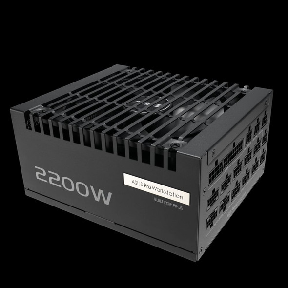 ASUS Pro WS 2200W Platinum ATX 3.1 Power Supply, 80 PLUS Platinum, PCIe 5.1, 4x 16-pin 12V-2x6 - 90YE00Z1-B0NA00