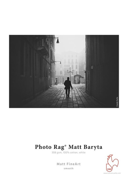 Hahnemühle Photo Rag Matt Baryta FineArt Inkjet Paper Roll, 308gsm, 44" x 12m, 100% Cotton – image 2