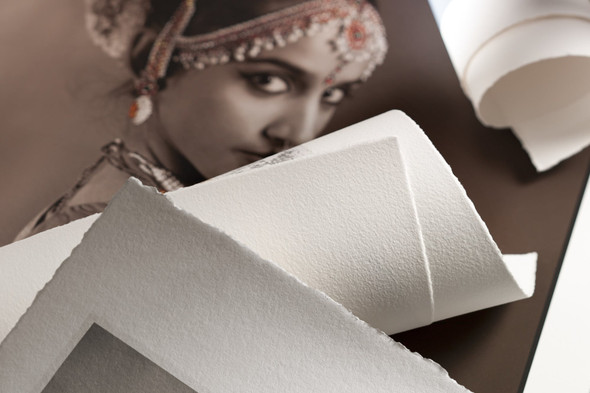Hahnemühle Photo Rag Deckle Edge 308gsm FineArt Inkjet Paper, A2, 25 Sheets, 100% Cotton, White