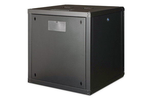 DIGITUS Unique 12U 19" Wall Mounting Network Cabinet, 643 x 600 x 600 mm, Glass Door, Black - DN1912U6/6SW – image 2
