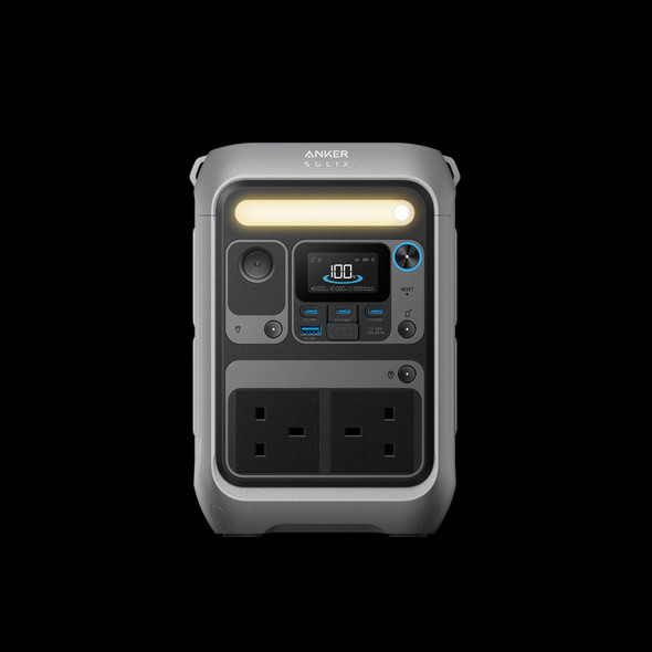 Anker SOLIX C300X Portable Power Station, 288Wh LiFePO4, 300W (600W Surge), 140W USB-C, 7 Charging Ports - A1723211