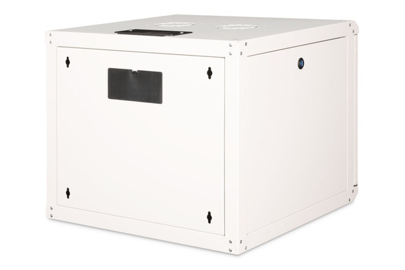 DIGITUS Unique 9U 19" Wall Mounting Network Cabinet, 509 x 600 x 600 mm, Glass Door, 100 kg, Grey - DN-1909U-6/6 – image 2