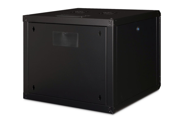 DIGITUS Unique 9U 19" Wall Mounting Network Cabinet, 509 x 600 x 600 mm, Glass Door, 100 kg, Black - DN1909U6/6SW – image 2