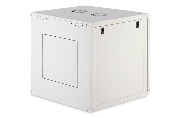 DIGITUS Dynamic Basic 12U 19" Wall Mounting Network Cabinet, 607 x 600 x 600 mm, Glass Door, 60 kg, Grey - DN1912U6/6EC – image 2