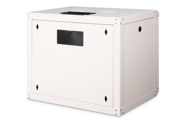 DIGITUS Unique 9U 19" Wall Mounting Network Cabinet, 509 x 600 x 450 mm, Glass Door, 100 kg, Grey - DN-1909-U – image 2