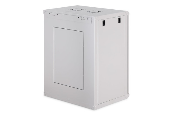 DIGITUS Dynamic Basic 16U 19" Wall Mounting Network Cabinet, 785 x 600 x 450 mm, Glass Door, Light Grey - DN-1916-U-EC – image 2