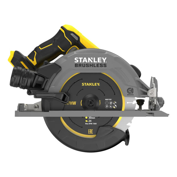 STANLEY FATMAX V20 18V Brushless Cordless Circular Saw, 190 mm Blade, 65 mm Cut Depth, Track Compatible, Bare Tool - SFMCS551B-XJ – image 2