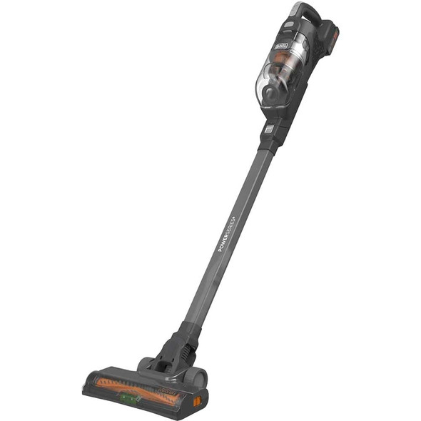 BLACK+DECKER 18V POWERSERIES+ Cordless Stick Vacuum with 2.0Ah Battery, 500ml Bowl, FloorSense, 2-in-1 - BHFEA18D1-GB