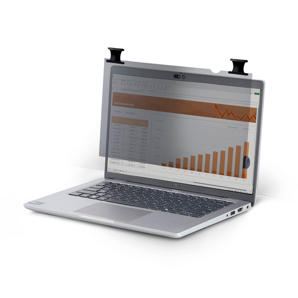 StarTech.com 14.1" 16:10 Bright Laptop Privacy Screen, Touch, Flip-Over, 75% Light Transmittance - 141B6PRIVACYSCR