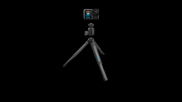 GoPro Tripod + Ballhead, Collapsible Aluminium Mini Tripod, 360° Ball Head, Waterproof, 1/4-20 Mount - ABTTR-001 – image 2
